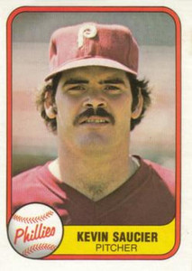 1981 Fleer #24b Kevin Saucier VG Philadelphia Phillies 