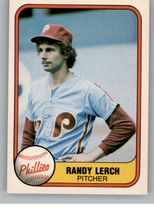 1981 Fleer #25 Randy Lerch VG Philadelphia Phillies 