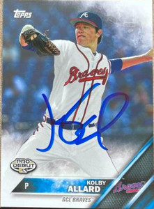 Kolby Allard Autographed 2016 Topps Pro Debut #99