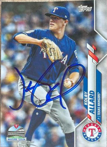 Kolby Allard Autographed 2020 Topps #639