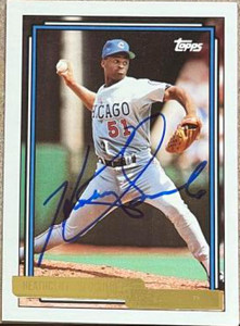 Heathcliff Slocumb Autographed 1992 Topps Gold #576