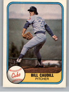 1981 Fleer #306 Bill Caudill VG Chicago Cubs 