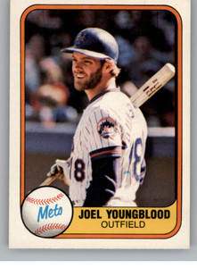 1981 Fleer #331 Joel Youngblood VG New York Mets 