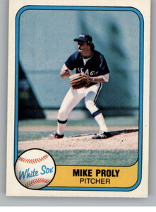 1981 Fleer #358 Mike Proly VG Chicago White Sox 