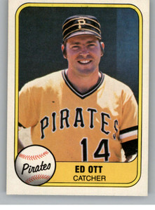 1981 Fleer #365 Ed Ott VG Pittsburgh Pirates 