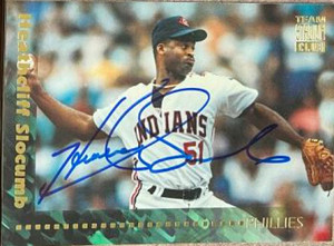 Heathcliff Slocumb Autographed 1994 Stadium Club Team #291