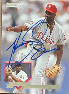 Heathcliff Slocumb Autographed 1995 Donruss #263 Philadelphia Phillies Card