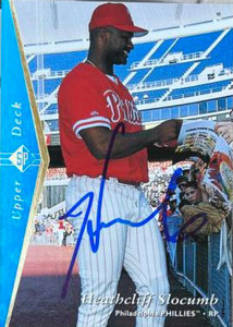 Heathcliff Slocumb Autographed 1995 SP #92