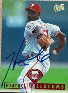 Heathcliff Slocumb Autographed 1995 Fleer Ultra #210