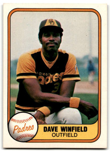 SOLD 24123 1981 Fleer #484 Dave Winfield VG San Diego Padres 