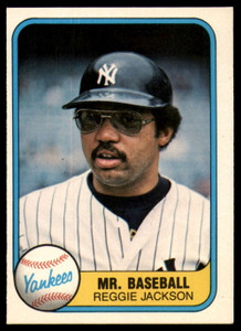 1981 Fleer #650 Reggie Jackson VG New York Yankees 