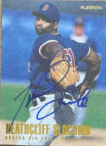 Heathcliff Slocumb Autographed 1996 Fleer Update #U17