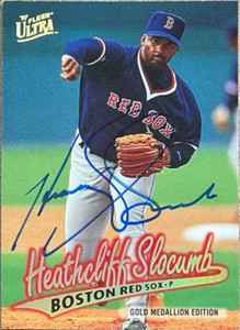Heathcliff Slocumb Autographed 1997 Fleer Ultra Gold Medallion #G19
