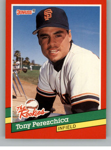 1991 Donruss Rookies #10 Tony Perezchica NM-MT  San Francisco Giants 