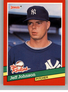 1991 Donruss Rookies #47 Jeff Johnson NM-MT  RC Rookie New York Yankees 
