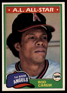 1981 Topps #100 Rod Carew VG California Angels 
