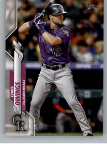 2020 Topps Update #U-11 Chris Owings NM-MT Colorado Rockies 