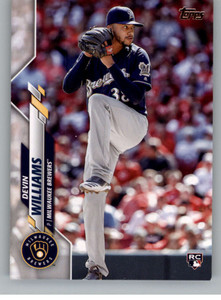SOLD 156453 2020 Topps Update #U-113 Devin Williams NM-MT RC Rookie Milwaukee Brewers 