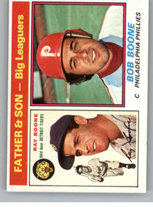 1976 Topps #67 Ray Boone/Bob Boone FS VG Detroit Tigers/Philadelphia Phillies 
