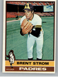 1976 Topps #84 Brent Strom VG San Diego Padres 