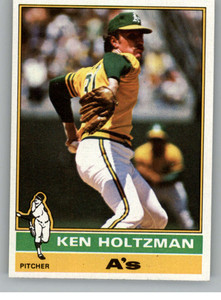 1976 Topps #115 Ken Holtzman VG Oakland Athletics 