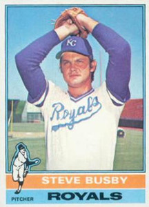 1976 Topps #260 Steve Busby VG Kansas City Royals 
