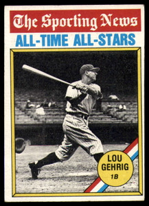 1976 Topps #341 Lou Gehrig - 1B ATG VG New York Yankees 