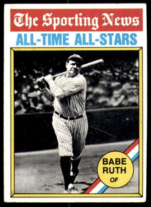 1976 Topps #345 Babe Ruth - OF ATG VG New York Yankees 