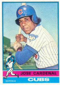 1976 Topps #430 Jose Cardenal VG Chicago Cubs 