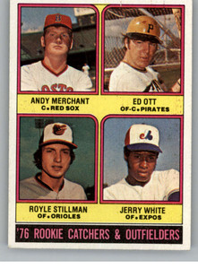 1976 Topps #594 Andy Merchant/Ed Ott/Royle Stillman/Jerry White Rookie Catchers Outfielders VG RC Rookie Boston Red Sox/