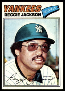 SOLD 86193 1977 Topps #10 Reggie Jackson VG New York Yankees 