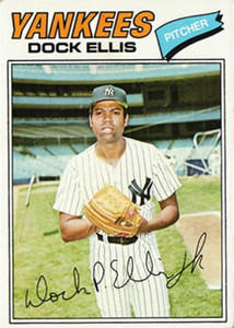 SOLD 86254 1977 Topps #71 Dock Ellis VG New York Yankees 