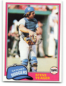 1981 Topps #318 Steve Yeager VG Los Angeles Dodgers 
