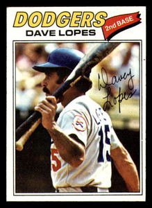 1977 Topps #180 Davey Lopes VG Los Angeles Dodgers 