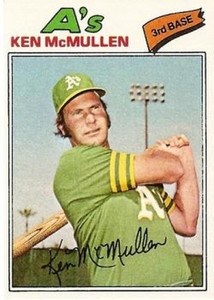 1977 Topps #181 Ken McMullen VG Oakland Athletics 