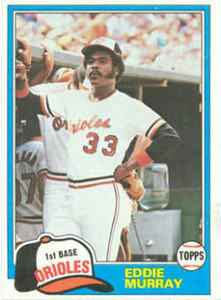 1981 Topps #490 Eddie Murray VG Baltimore Orioles 