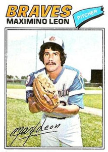 1977 Topps #213 Maximino Leon VG Atlanta Braves 