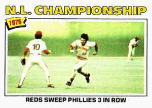 1977 Topps #277 N.L. Championship VG Cincinnati Reds 