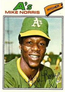 1977 Topps #284 Mike Norris VG Oakland Athletics 