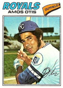 SOLD 86473 1977 Topps #290 Amos Otis VG Kansas City Royals 