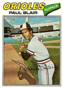 1977 Topps #313 Paul Blair VG Baltimore Orioles 