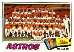 1977 Topps #327 Bill Virdon MG VG Houston Astros 