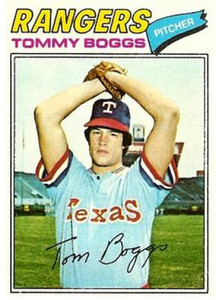 1977 Topps #328 Tommy Boggs VG RC Rookie Texas Rangers 