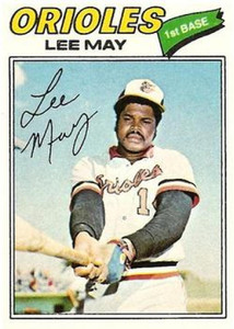 1977 Topps #380 Lee May VG Baltimore Orioles 
