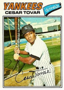 1977 Topps #408 Cesar Tovar VG New York Yankees 