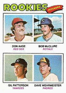 1977 Topps #472 Don Aase/Bob McClure/Gil Patterson/Dave Wehrmeister Rookie Pitchers VG RC Rookie Boston Red Sox/Kansas C