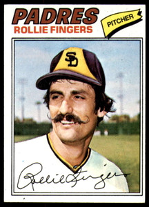 SOLD 86706 1977 Topps #523 Rollie Fingers VG San Diego Padres 