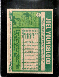 1977 Topps #548 Joel Youngblood VG RC Rookie Cincinnati Reds 
