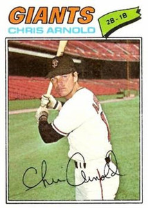 1977 Topps #591 Chris Arnold VG San Francisco Giants 