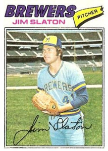 1977 Topps #604 Jim Slaton VG Milwaukee Brewers 